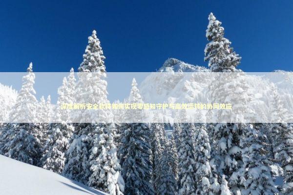 深度解析安全软件如何实现零感知守护与高效运转的协同效应 IT技术